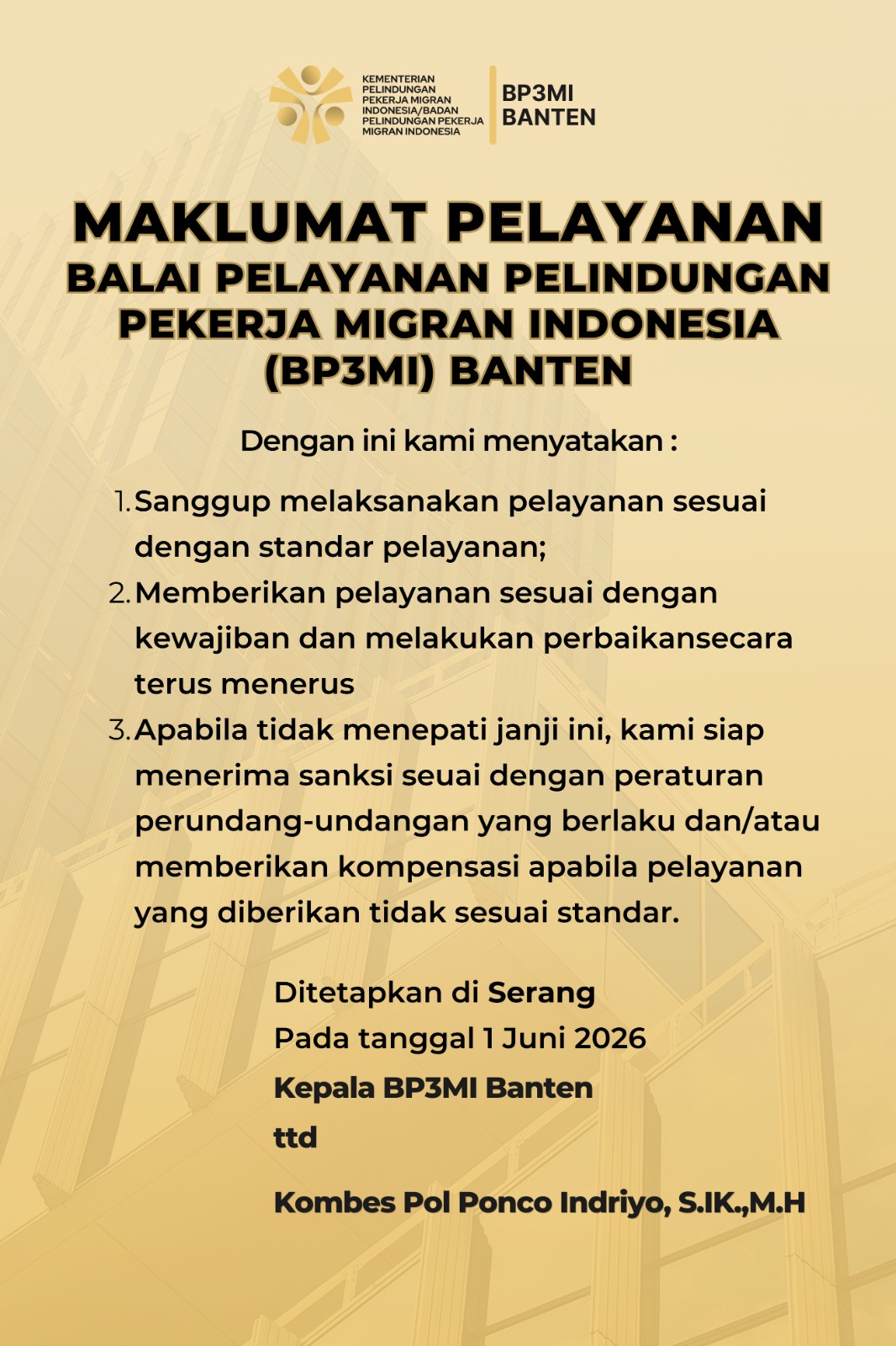 Maklumat Pelayanan Publik